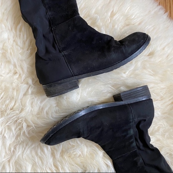 Stuart Weitzman 5050 black suede knee high boots - Picture 5 of 7